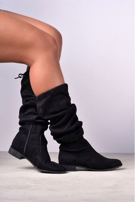 BOTA OVER 3 CM COM AJUSTE TRASEIRO_1787 - PRETO - Carolina Lins