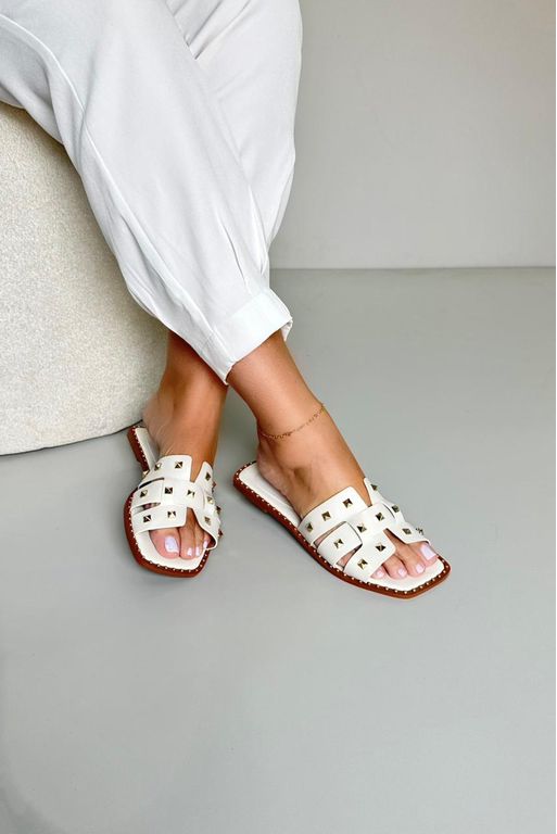 Sandália Rasteira H Detalhes_3059- Off - Carolina Lins