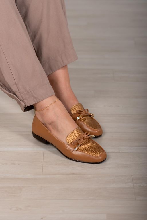 Mocassim Laço Tresse_3064- Bronze - Carolina Lins