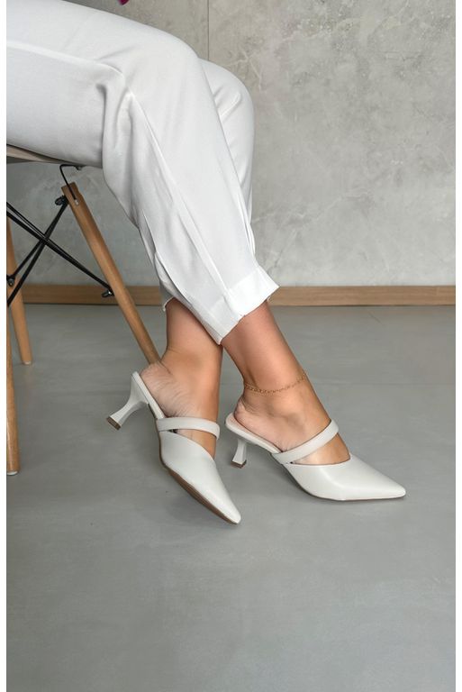 Scarpin Mule 8 cm_3078- Off - Carolina Lins