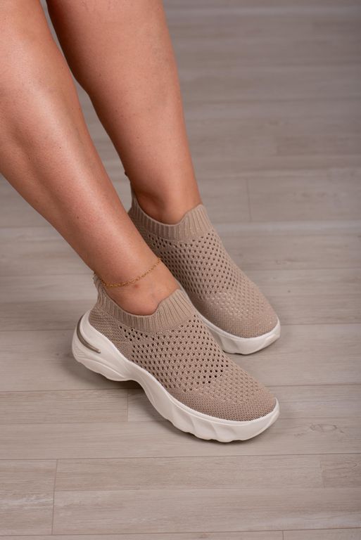 Tênis Knit Sola Especial_3224- Nude - Carolina Lins