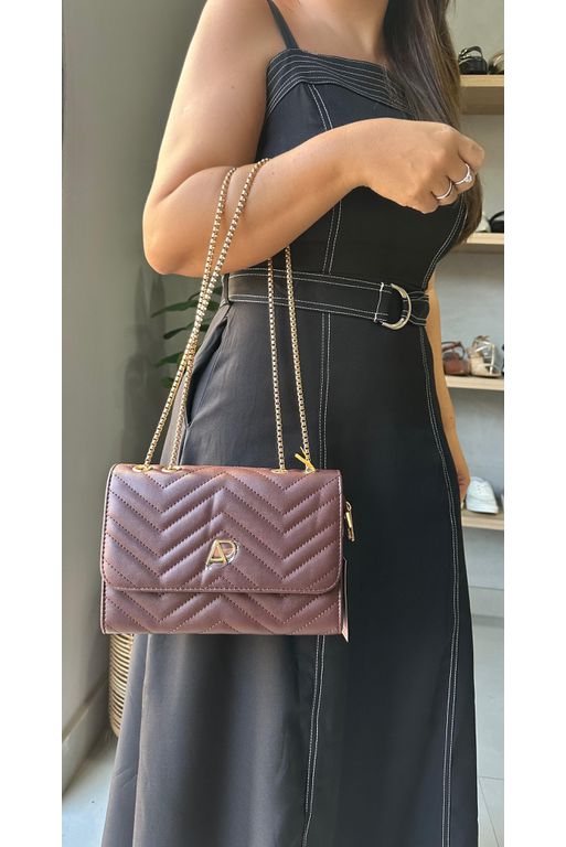 Bolsa Alessandra Al3074_3317- Marrom - Carolina Lins