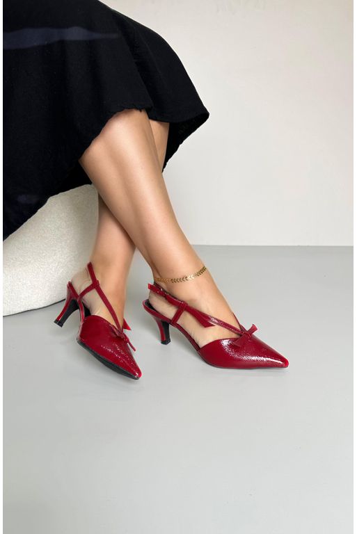 Scarpin Lacinho V 7 cm_3322- Marsala - 3322- Marsa... - Use Isa Shoes