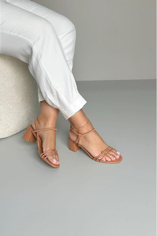 Sandália Minimalista Calce Fácil 5 cm_3352- Carame... - Carolina Lins