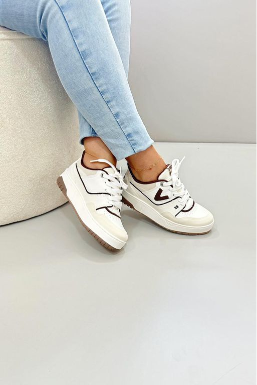 Tênis Original Via Marte 42027_3381- Off/Marrom - Carolina Lins