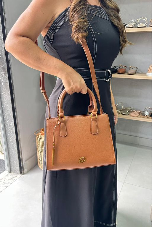 Bolsa Geisa_3404- Caramelo - Carolina Lins