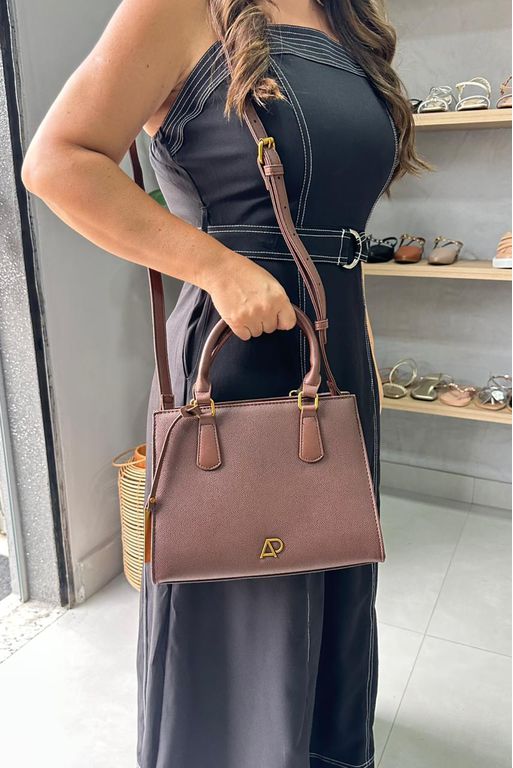 Bolsa Geisa_3404- Marrom - Carolina Lins