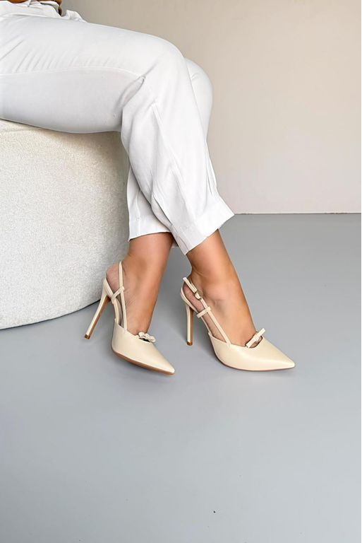 Scarpin Lacinho 12 cm_3440- Creme - Carolina Lins