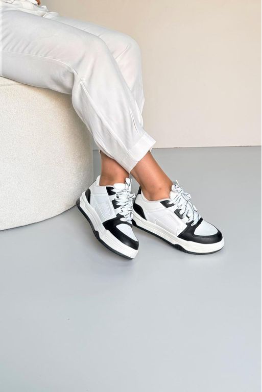 Tênis Sola Alta SK623_3446- Branco/ Preto