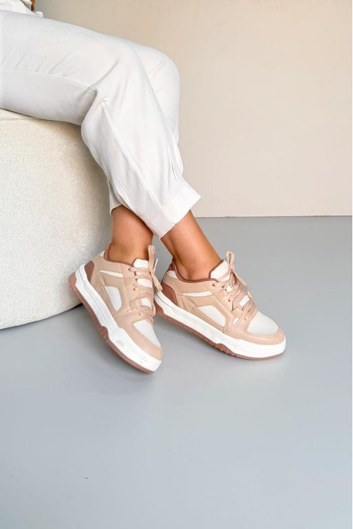 Tênis Sola Alta SK623_3446- Nude - Carolina Lins