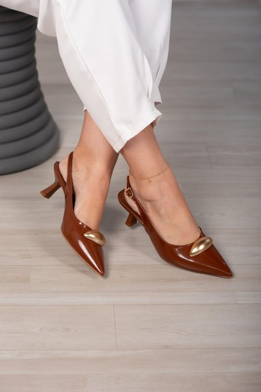 Scarpin Peça 7 cm_722- Marrom