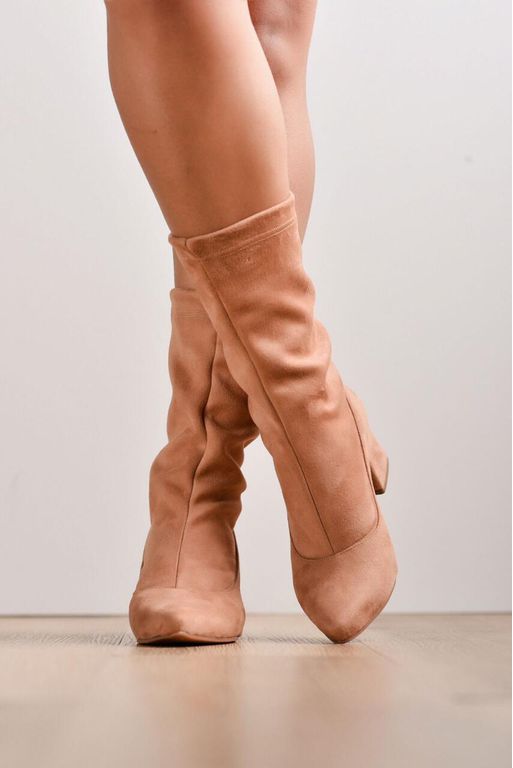 Bota meia cheap nude