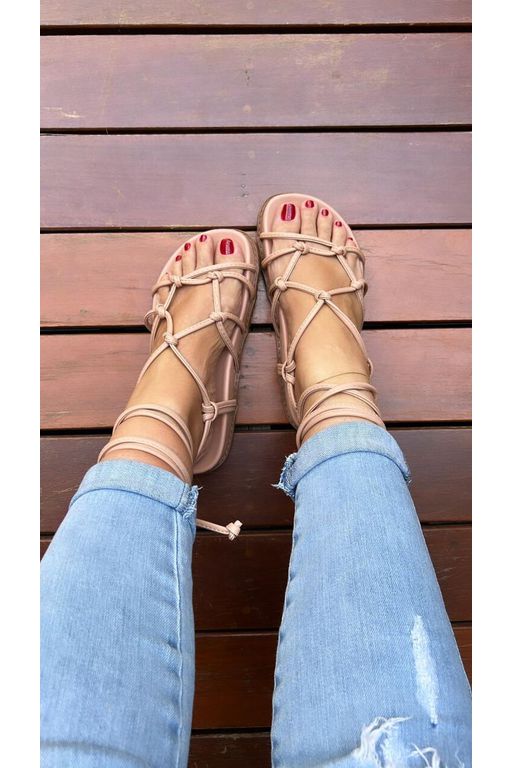 PAPETE CORDAS NÓ_1250 - NUDE - 1250 - NUDE - Use Isa Shoes