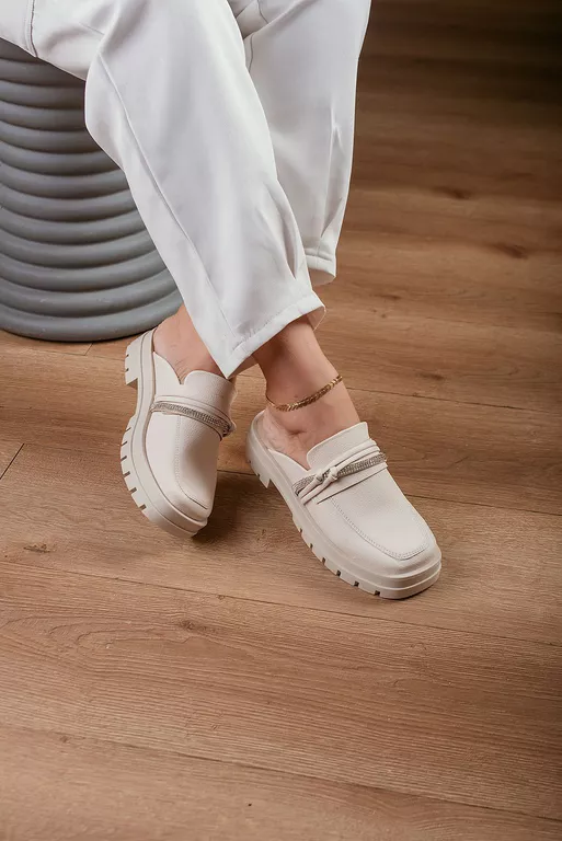 Mule Tratorado Detalhe Strass_113- Off - 113- Off - Use Isa Shoes