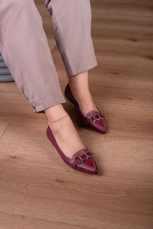 Sapatilha Lisard Corrente_282- Marsala - 282- Mars... - Use Isa Shoes