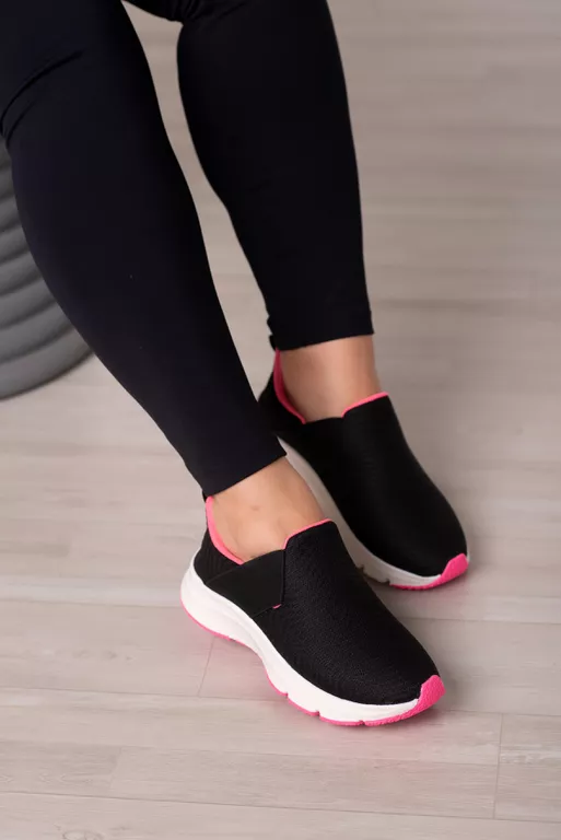 Tênis Academia SK750_610- Preto/ Pink - Carolina Lins