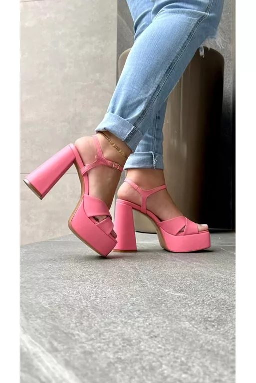 SandÁlia Meia Pata Tiras Cruzadas 12cm_1580 - Rosa