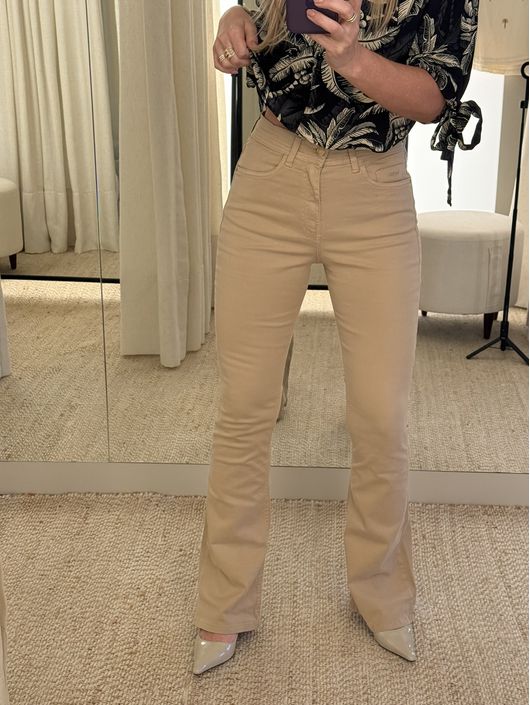 Calça Lez a Lez Boot Cut Bege - K0214E - CS BY KATI