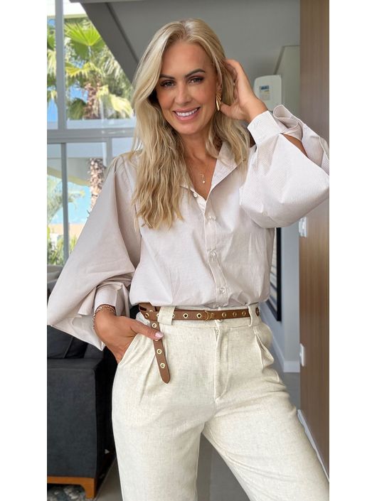 Camisa Maria.Valentina Com Abertura Nas Mangas Off... - CS BY KATI
