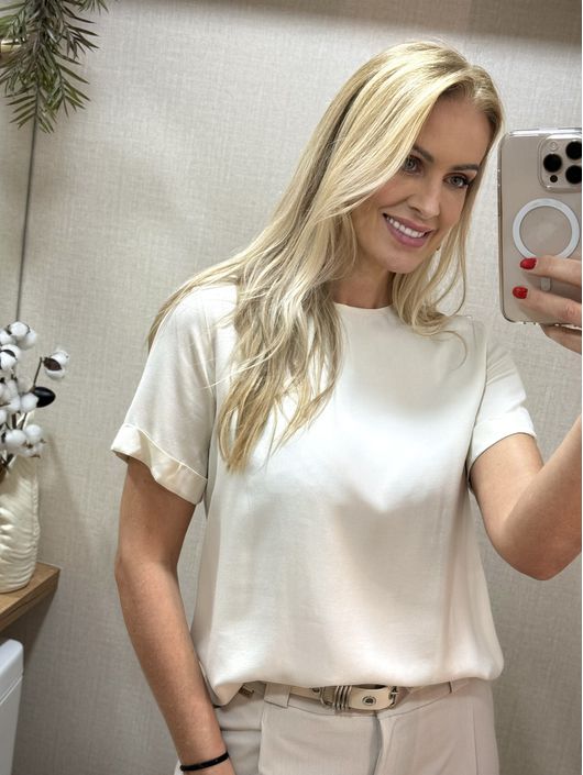 Blusa Lez a Lez Com Bordado Bege 0508 - K5097E - CS BY KATI