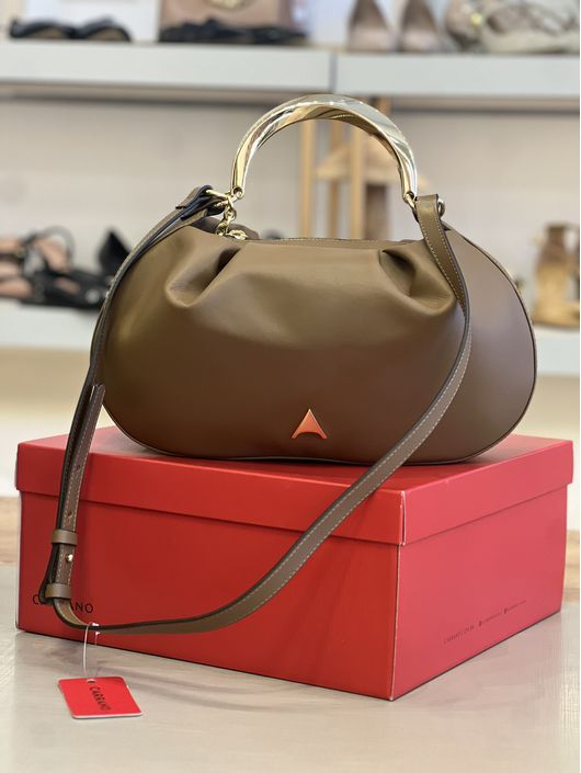 Bolsa Carrano Ring Catherine Média Couro Camel - ... - CS BY KATI