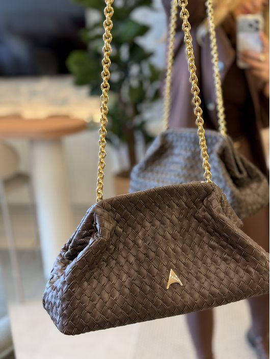 Bolsa Carrano Clutch Tressê Dominique Média Couro ... - CS BY KATI