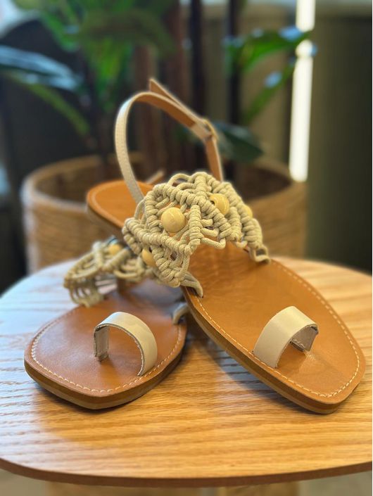 Rasteira CS Shoes Cris Off White - K1170CS - CS BY KATI