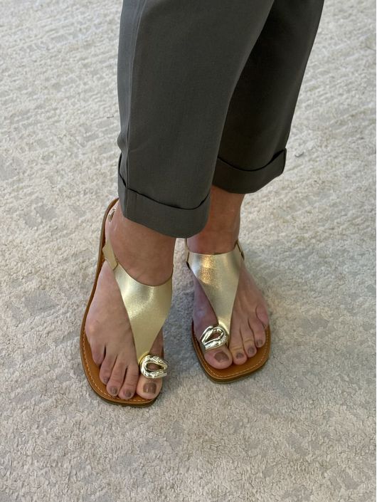 Rasteira CS Shoes Gabi Dourado 1410 - K1155CS - CS BY KATI