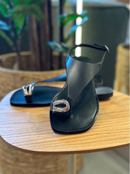 Rasteira CS Shoes Gabi Preto 0910 - K1155CS - CS BY KATI