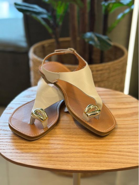 Rasteira CS Shoes Gabi Off White 0910 - K1155CS - CS BY KATI