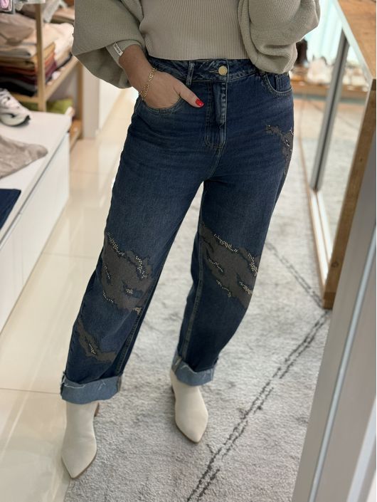 Calça Morena Rosa Jeans Mom 1507 - K07057MR - CS BY KATI