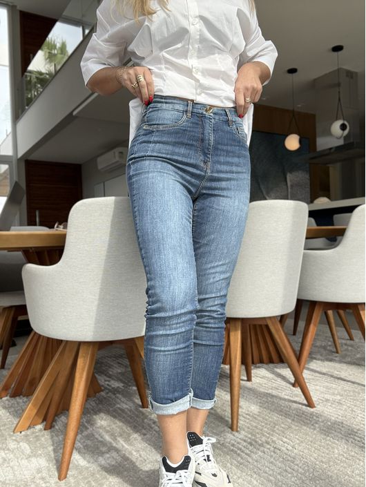 Calça Lez a Lez Jeans Skinny Com Cintura Alta 0208... - CS BY KATI