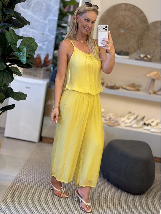 Macacão MS Seda Amarelo 0501 - K33940MS - CS BY KATI