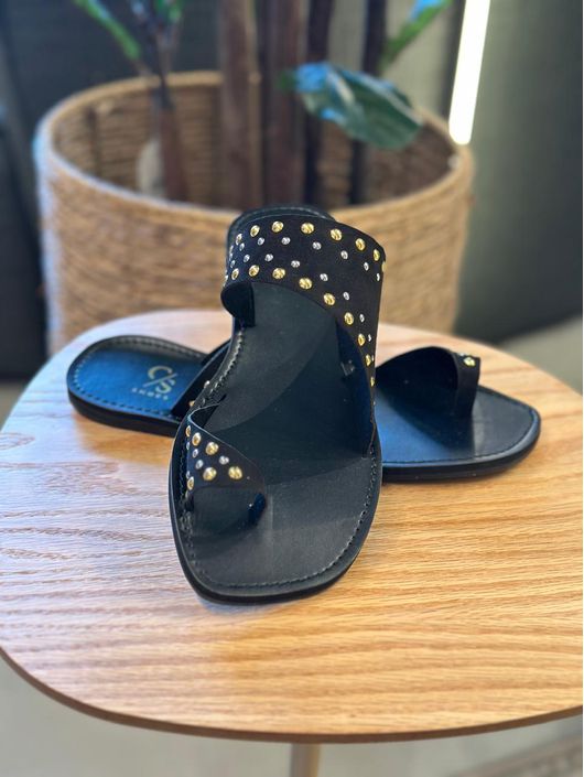 Rasteira CS Shoes Mag Preto 0910 - K1214CS - CS BY KATI