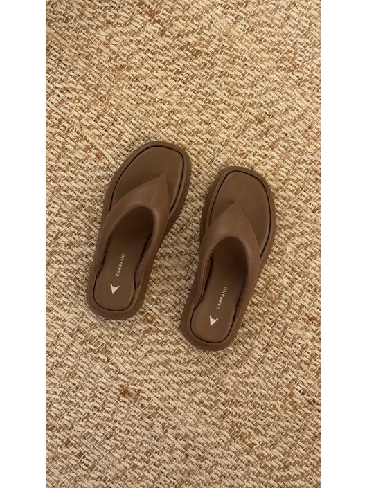 Flat Carrano Papete Couro Marrom Mocha 1509 - K470... - CS BY KATI
