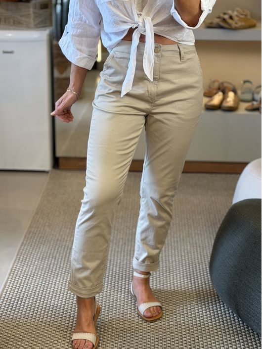 Calça Monnari Sarja Jogger Ana Bege 1612 - K4815MO - CS BY KATI