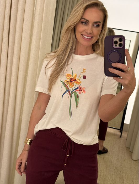 T-shirt Lez a Lez Com Estampa Em Malha Liocel Off ... - CS BY KATI