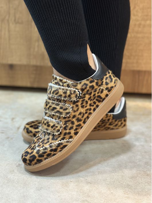 Tênis Slim Velcro Pelo Animal Print Honey - K74000... - CS BY KATI