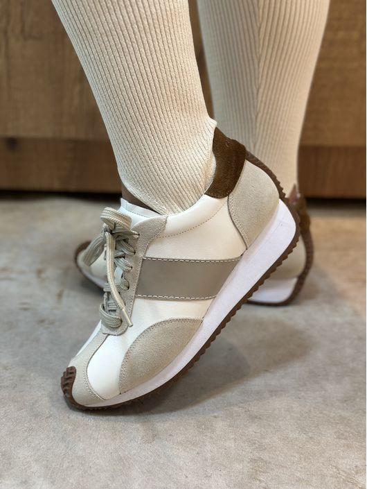 Tênis Comfy Flatform Couro Suede Cinza Cashmere - ... - CS BY KATI