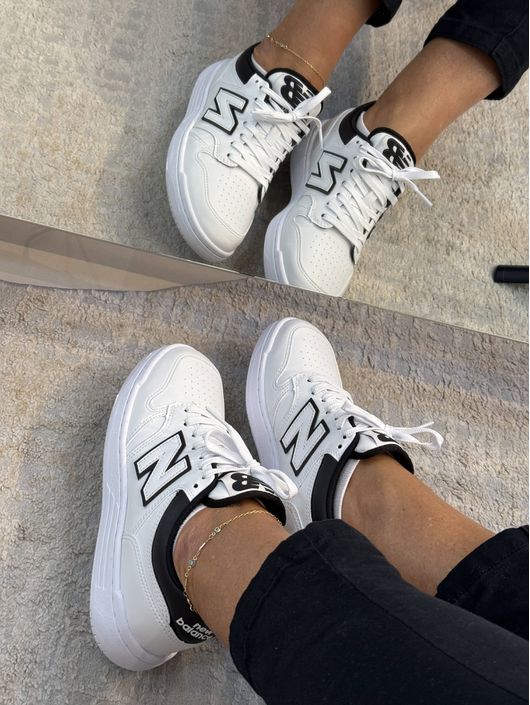 Tênis New Balance BB480LD preto e branco - K128146... - CS BY KATI