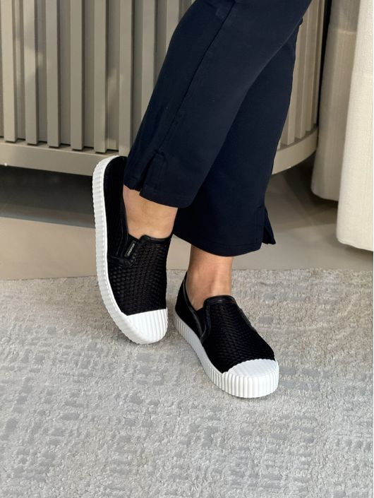 Tênis Carrano Slip On Kicks Tela Preto 0209 - K344... - CS BY KATI