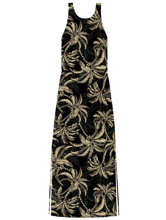 Vestido Lez a Lez Estampado Com Alças Cruzadas Nas... - CS BY KATI