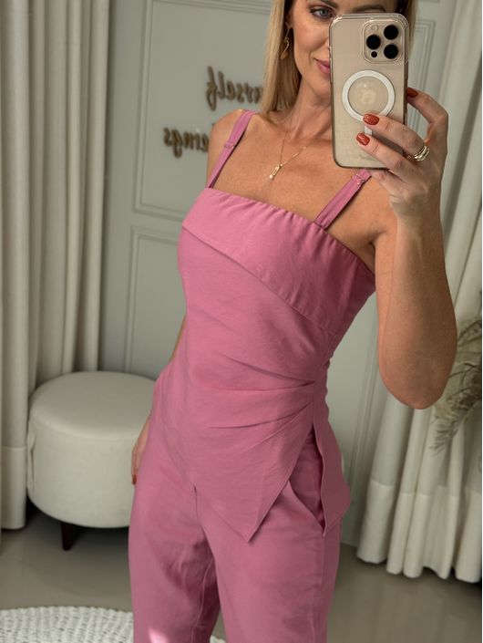 Blusa Maria Valentina Sem Alça Rosa 1908 - K09436M... - CS BY KATI