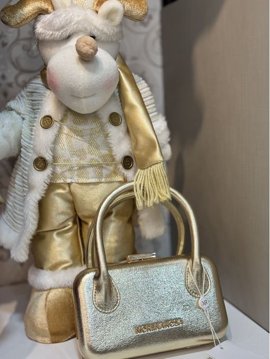 Bolsa Morena Rosa Clutch Com Alça De Mão Dourado -... - CS BY KATI