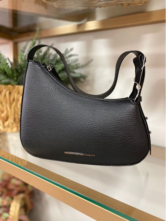 Bolsa Pequena Baguete Assimétrica Preto - K009AL - CS BY KATI