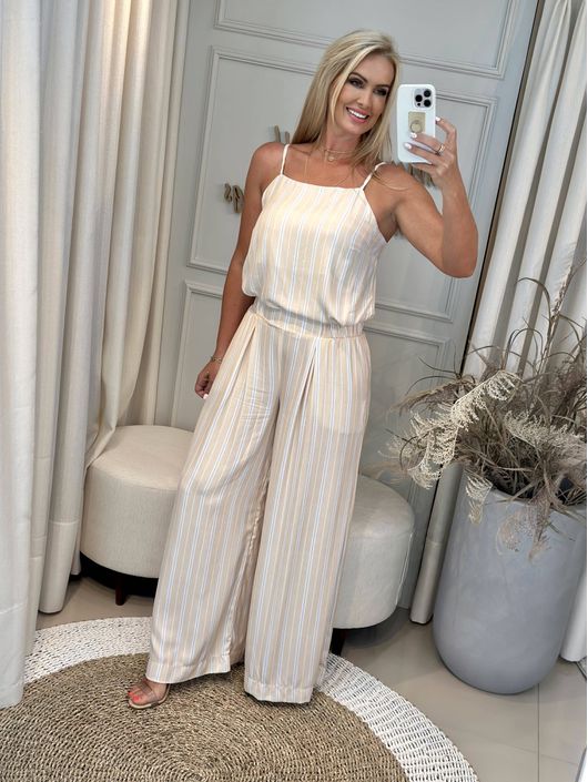 Blusa Com Alças Halter Neck Em Viscose Estampada -... - CS BY KATI