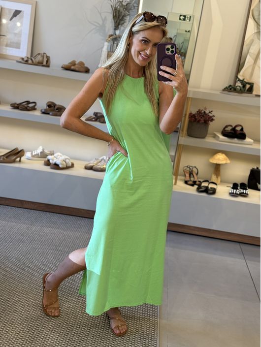 Vestido Youbasic Longo Regata Com Fendas Laterais ... - CS BY KATI