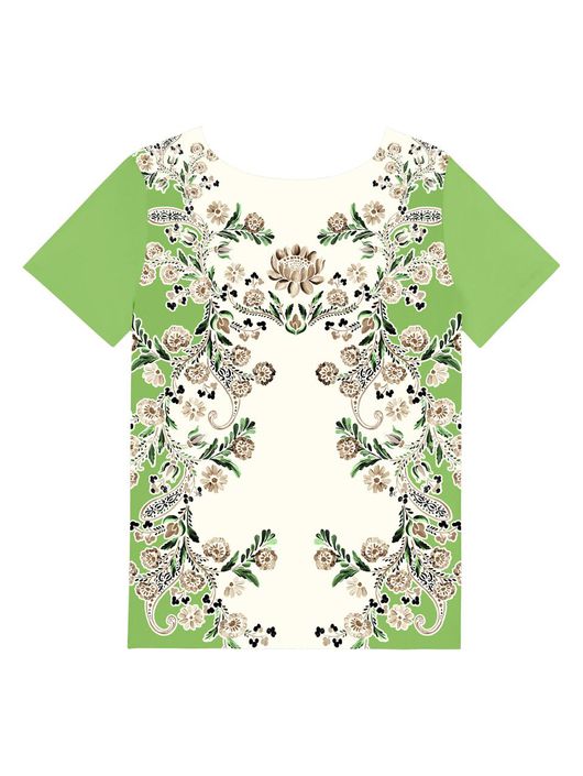 Blusa Lez a Lez Manga Curta Com Frente Estampada E... - CS BY KATI