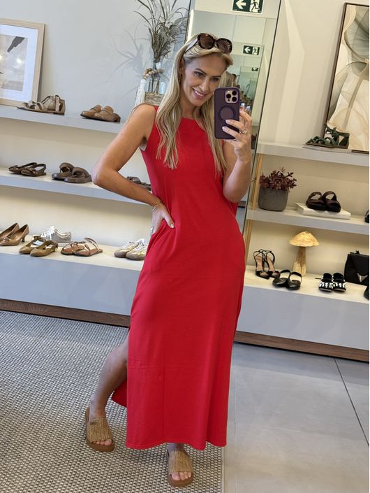 Vestido Youbasic Longo Regata Com Fendas Laterais ... - CS BY KATI
