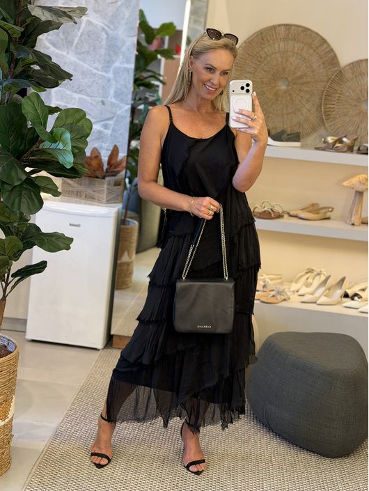 Vestido Ms Seda Preto 0701 - K33859MS - CS BY KATI